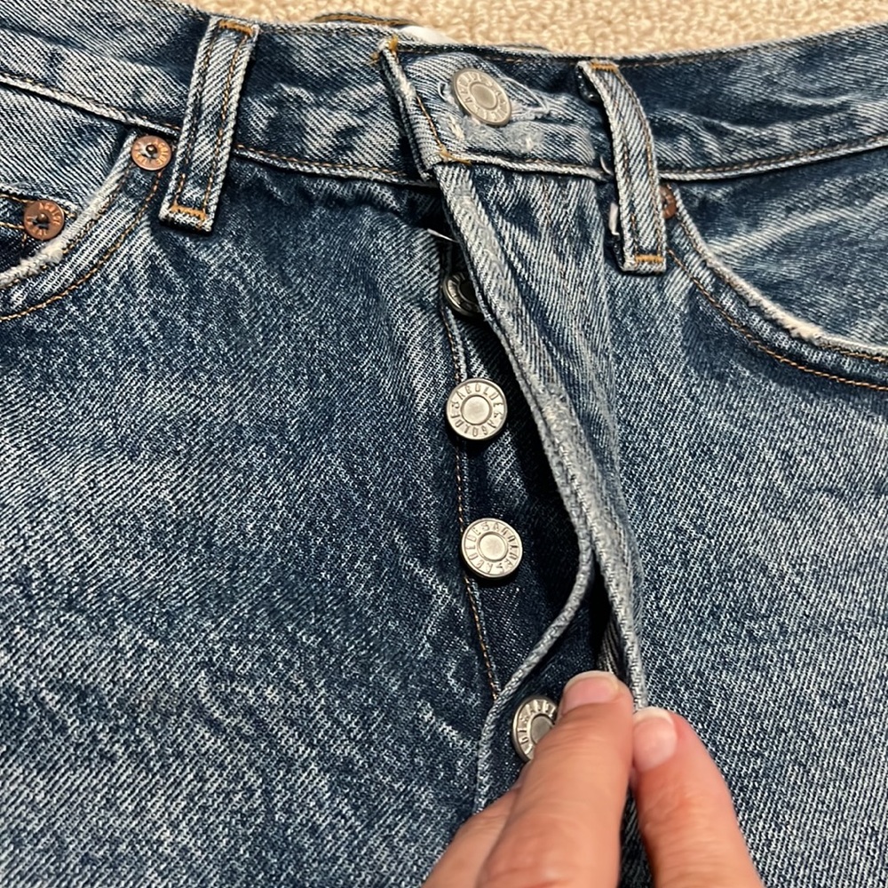 AGOLDE Dee High Rise Shorts NWOT - Picture 8 of 13